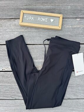 Lululemon No Line High Rise Run Tight 25 Black Size 8 NWT 🖤